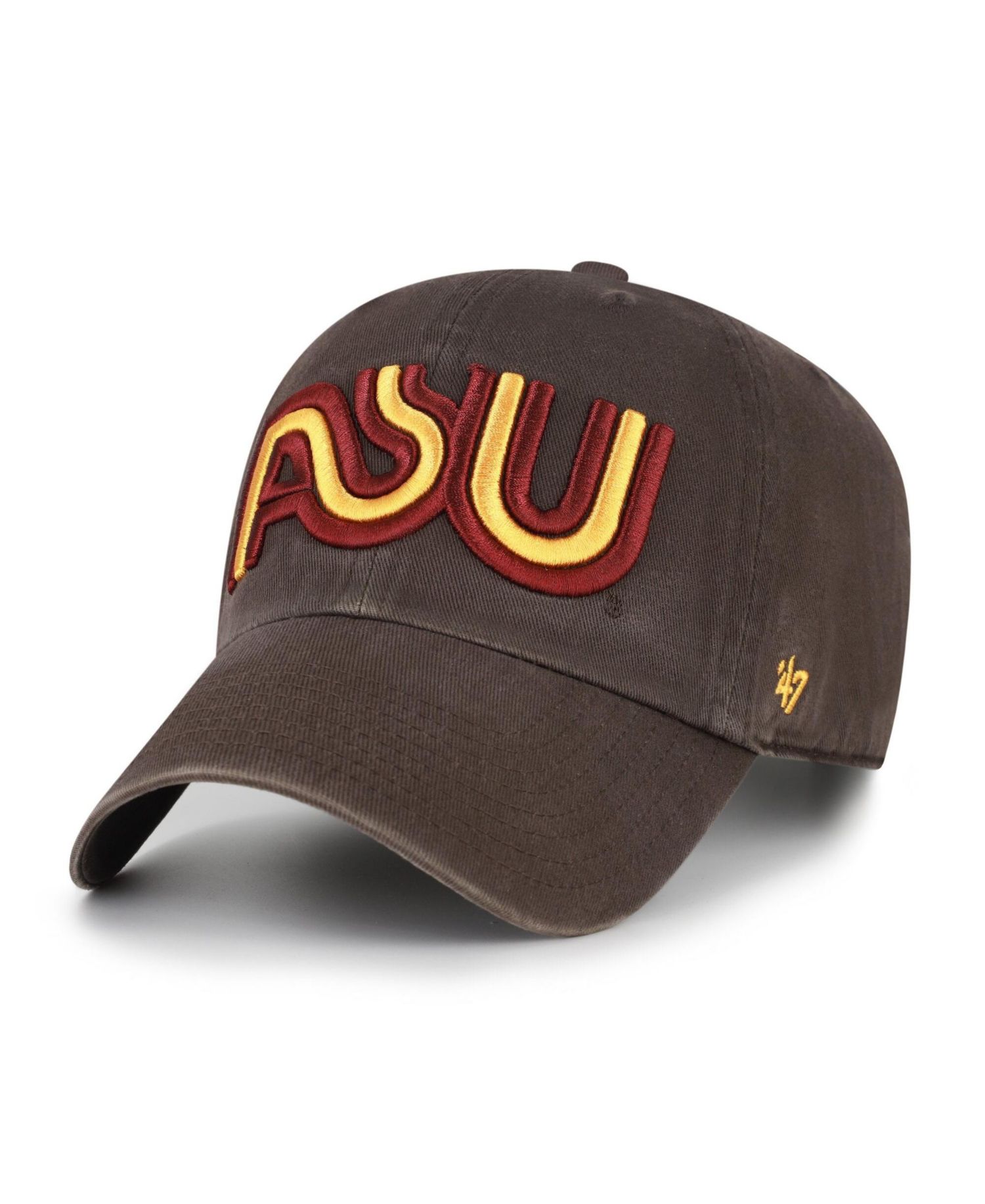 Men's '47 Brown Arizona State Sun Devils Vault Clean Up Adjustable Hat
