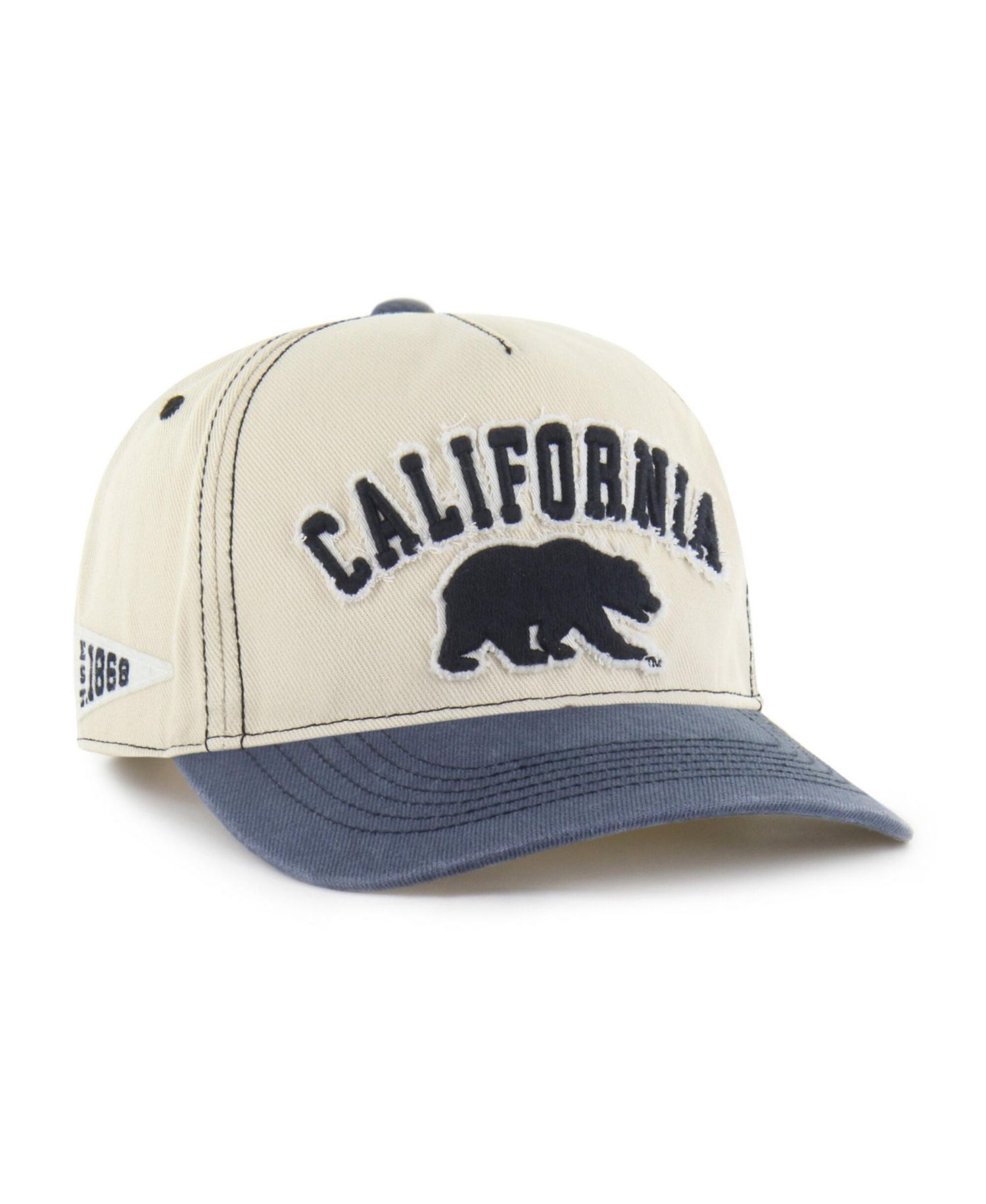 Men's and Women's '47 Tan/Navy Cal Bears Well-Worn Calderwood Hitch Adjustable Hat
