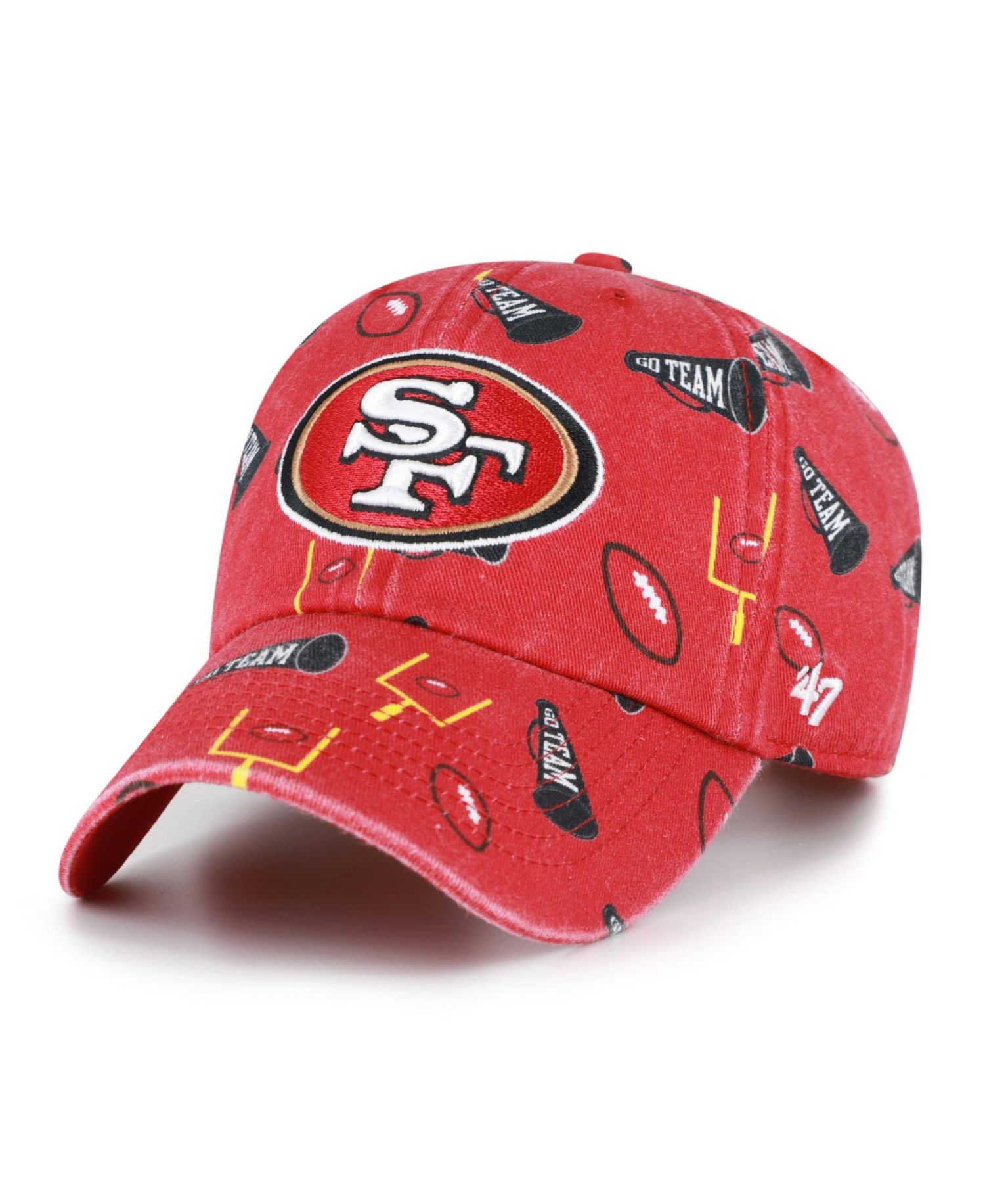 Big Boys and Girls '47 Scarlet San Francisco 49ers Stomping Ground Clean Up Adjustable Hat