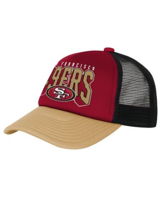 Big Boys and Girls Scarlet/Gold San Francisco 49ers Handoff Foam Adjustable Trucker Hat