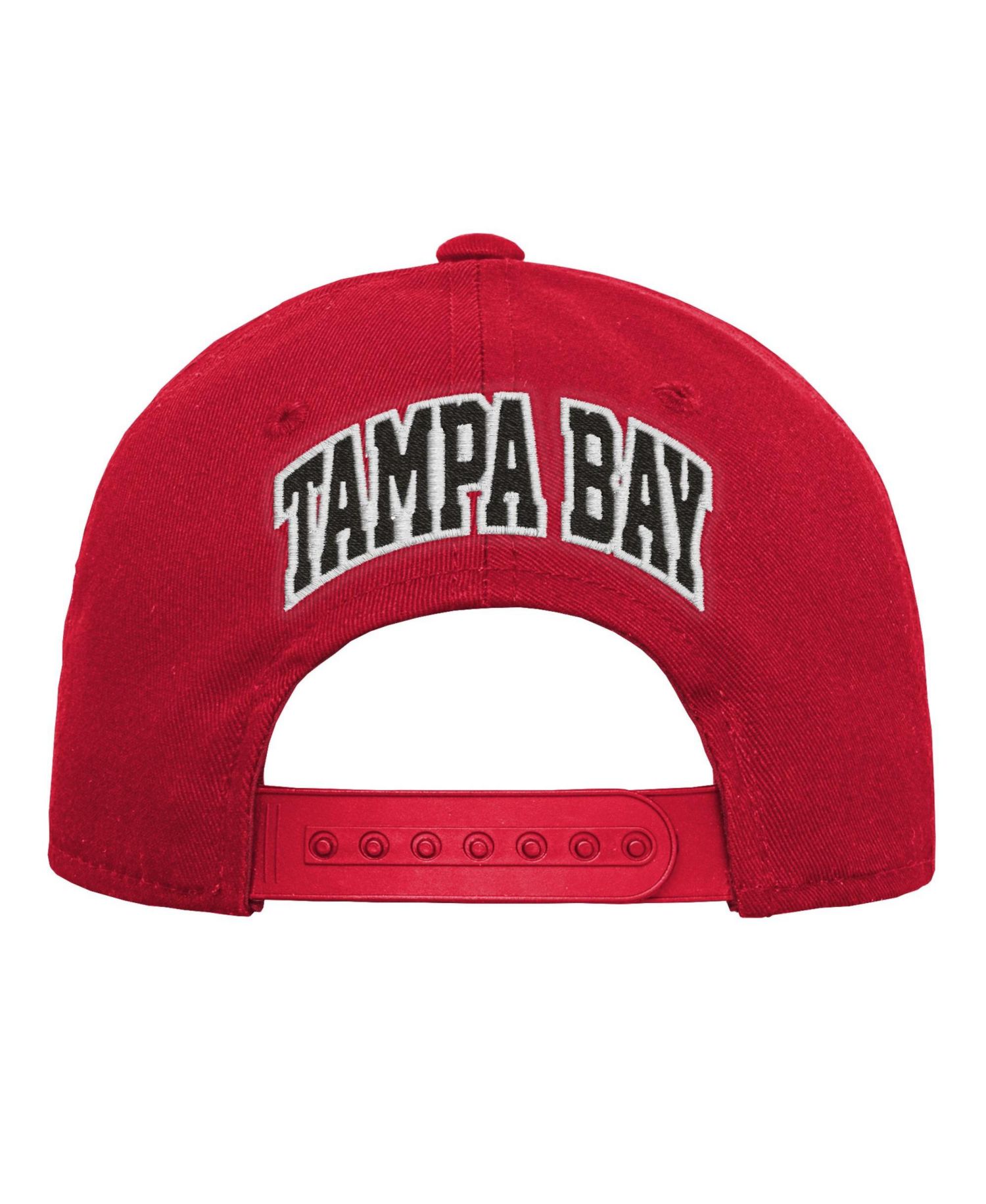Big Boys and Girls Red Tampa Bay Buccaneers Pre-Curved Snapback Hat