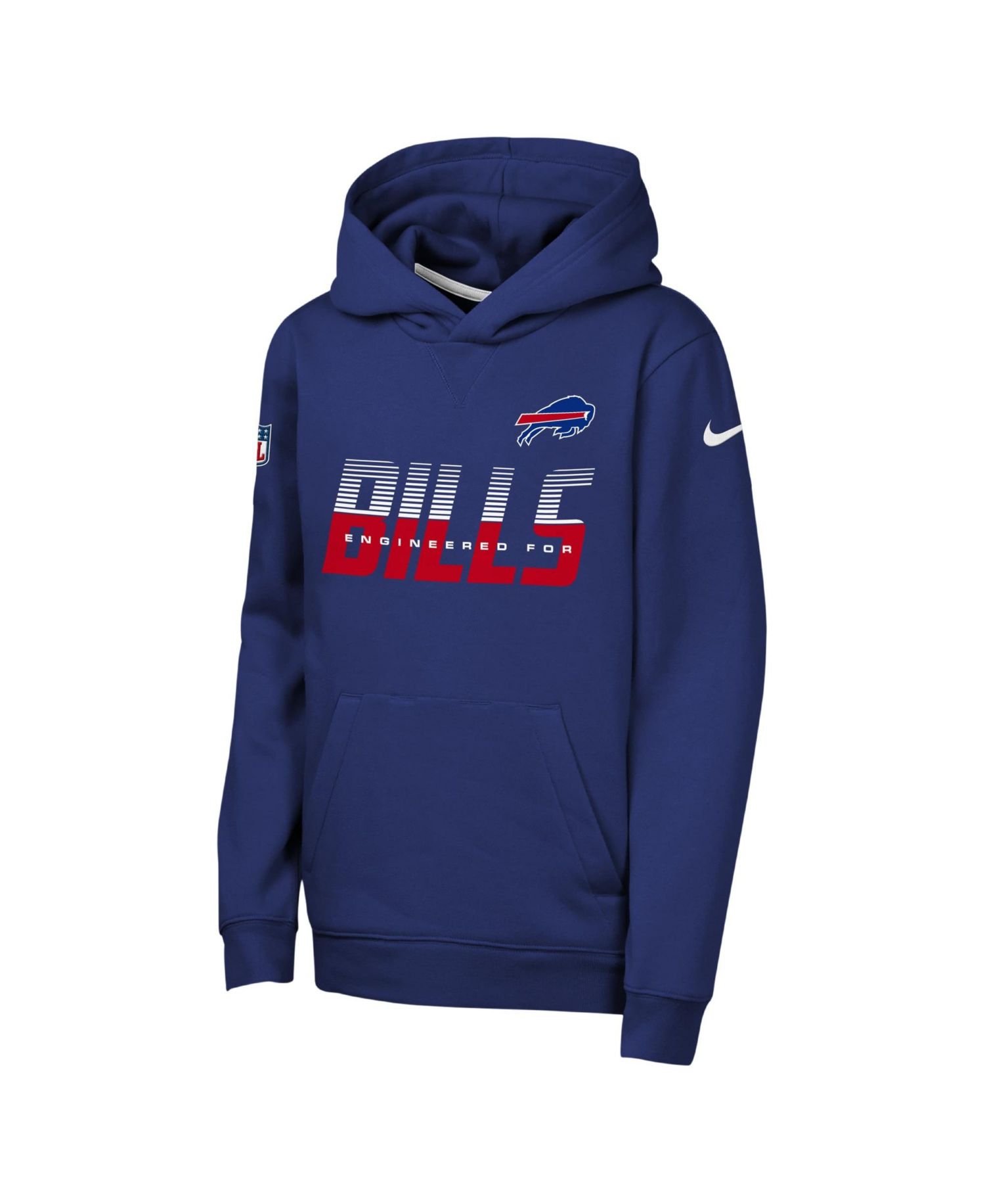 Big Boys and Girls Royal Buffalo Bills Sideline Dri-FIT Hoodie