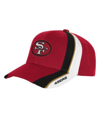 Big Boys and Girls Red San Francisco 49ers Club Downforce Pro Crown Adjustable Hat