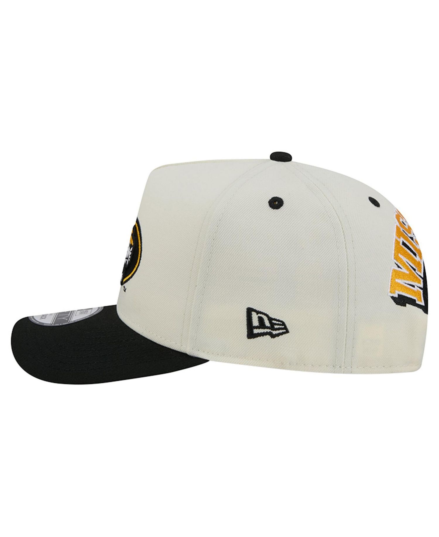 Men's and Women's White/Black Missouri Tigers A-Frame 9FIFTY Snapback Hat