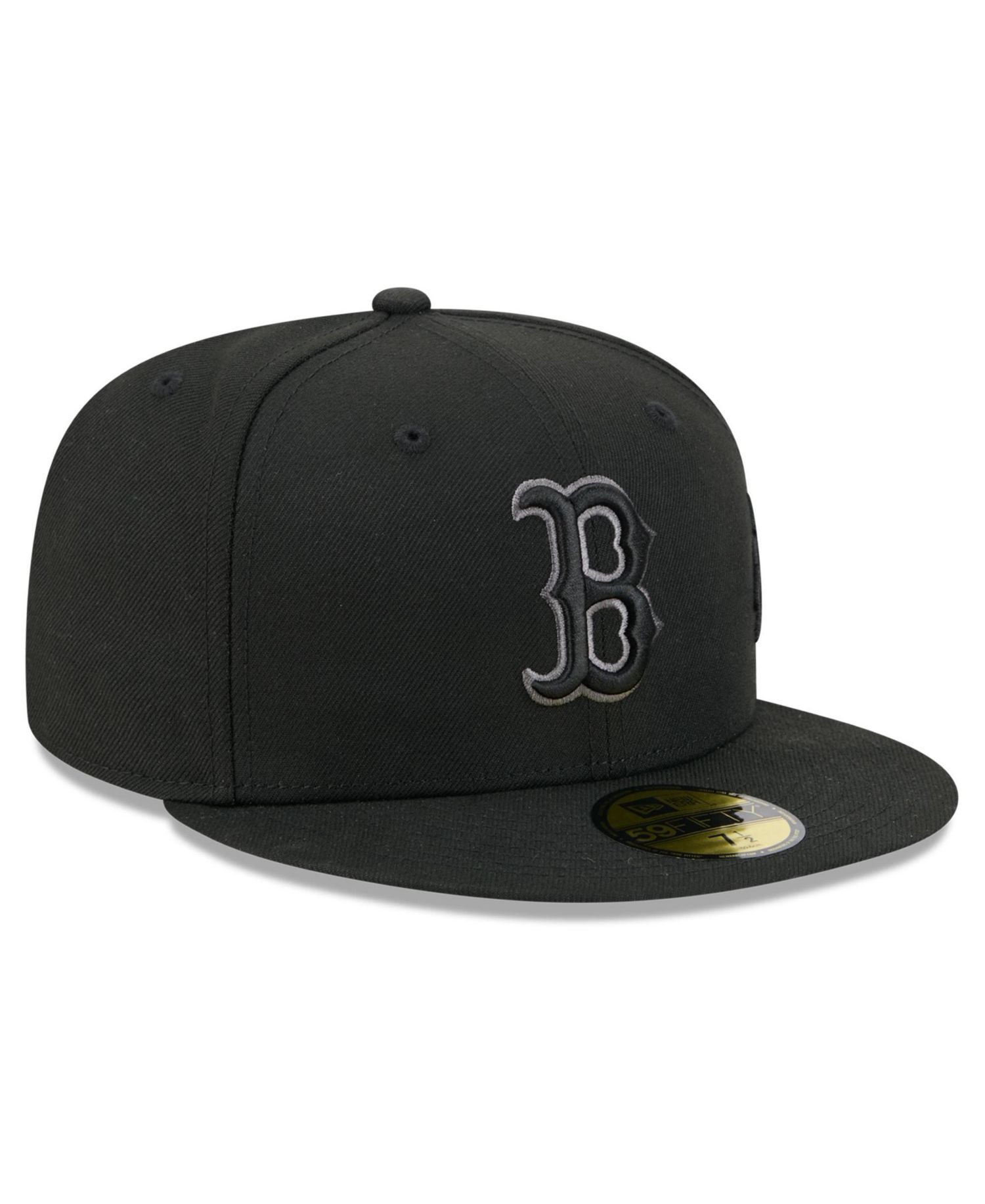 Men's Black Boston Red Sox Side Script 59FIFTY Fitted Hat