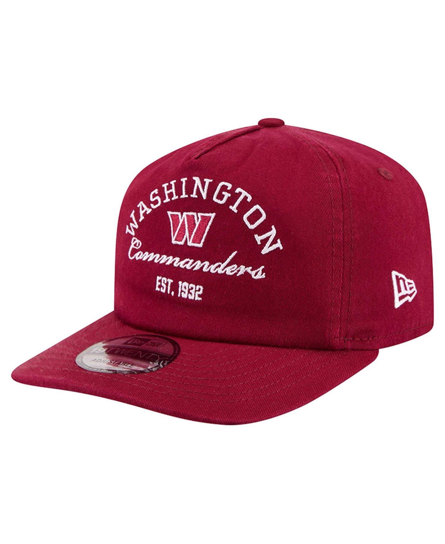 Men's Burgundy Washington Commanders Stacked 19TWENTY Adjustable Hat