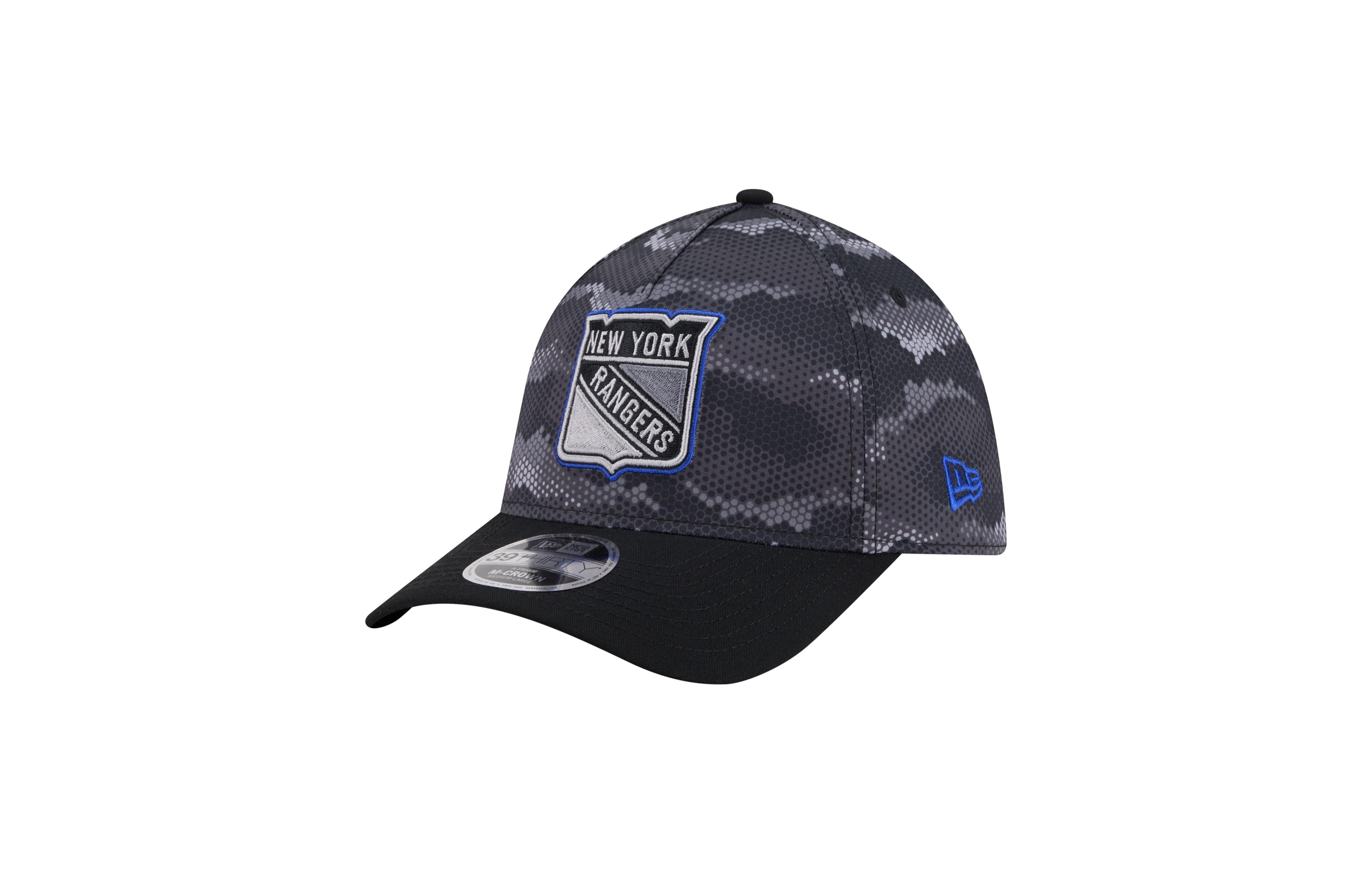 New Era Men's York Rangers Zero Dark 39THIRTY A-Frame M-Crown Stretch-Fit Baseball Cap