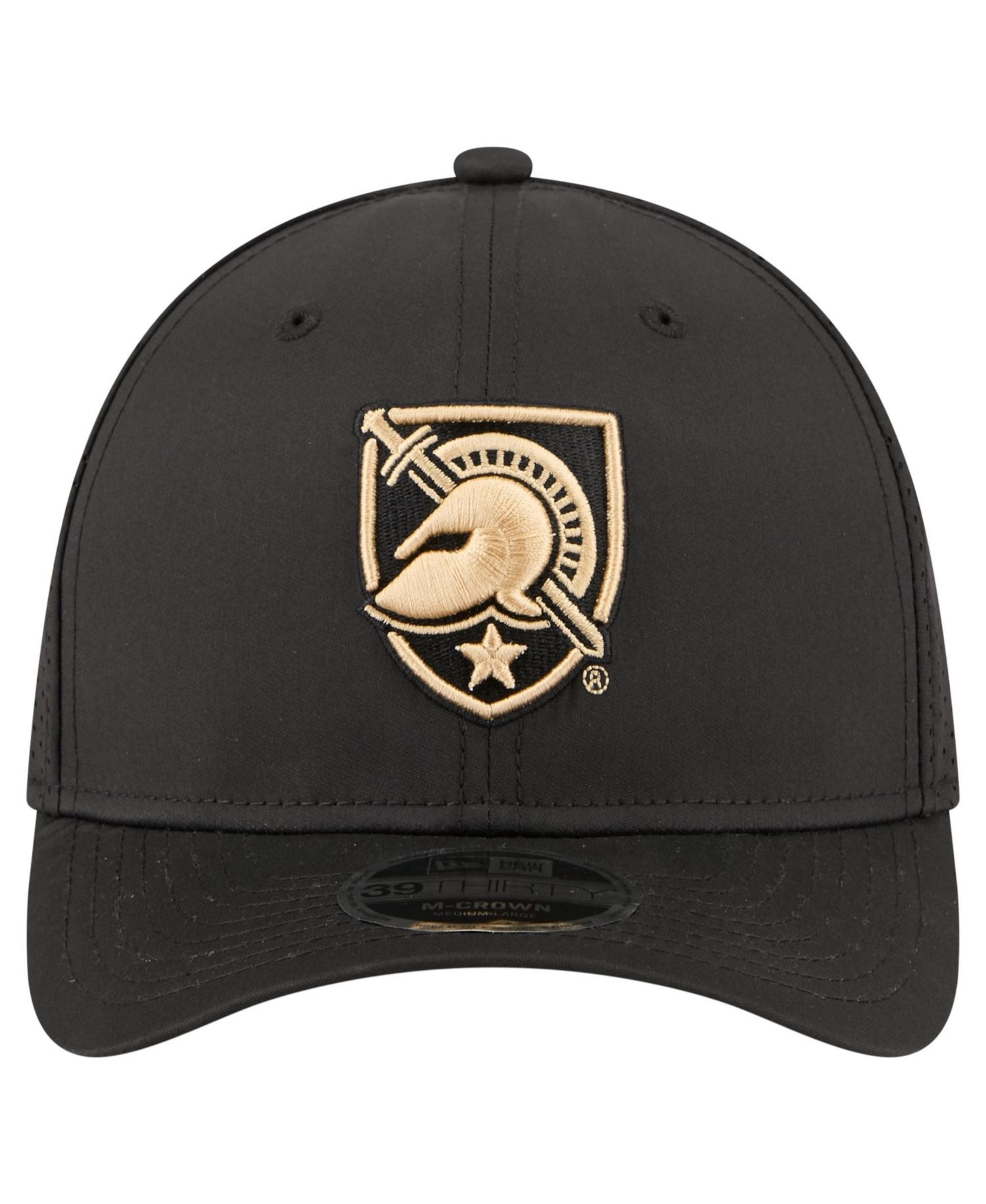 Men's Black Army Black Knights 39THIRTY M-Crown Stretch Hat
