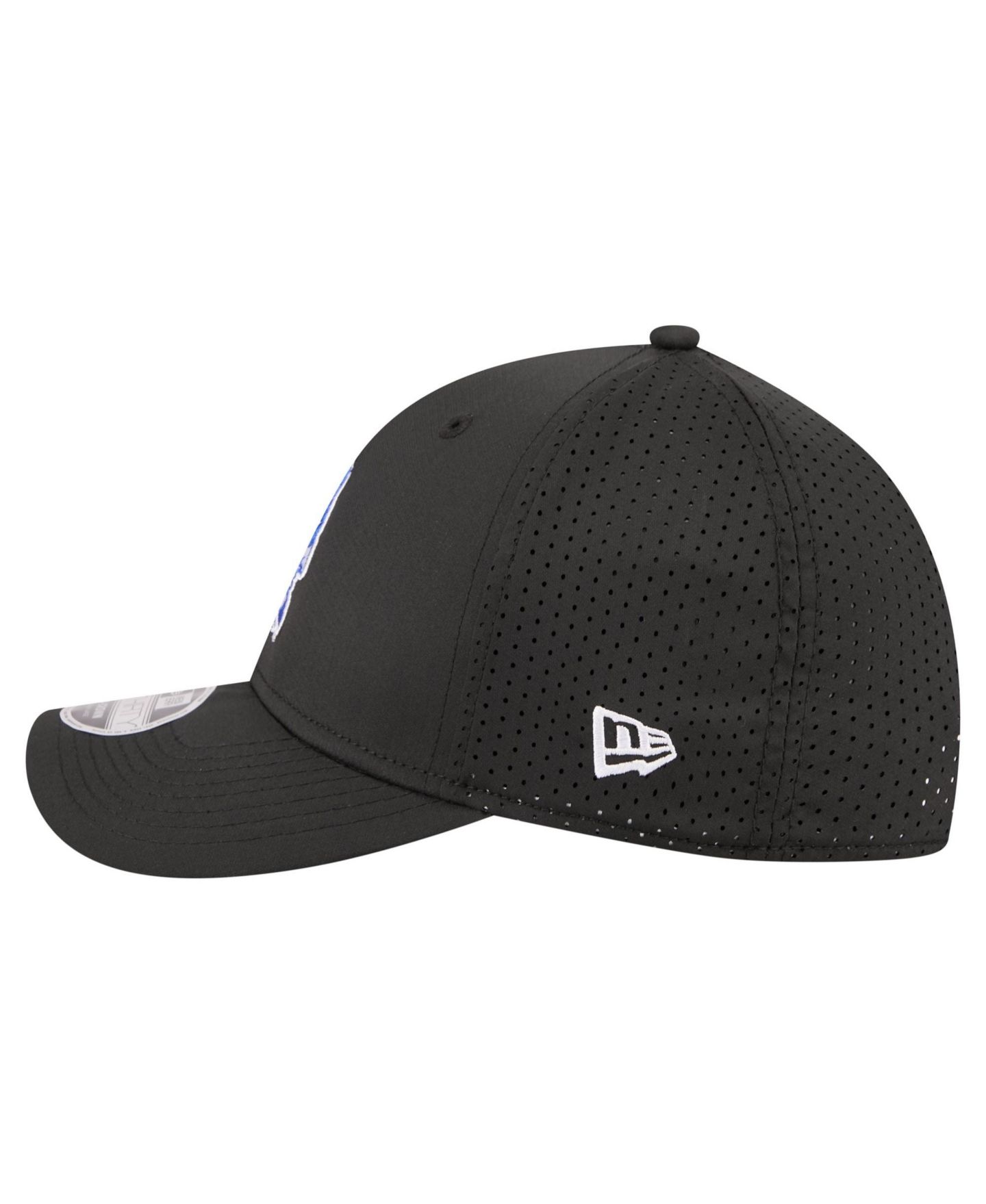 Мужской головной убор New Era Black Duke Blue Devils 39THIRTY M-Crown Stretch Hat — фото 7