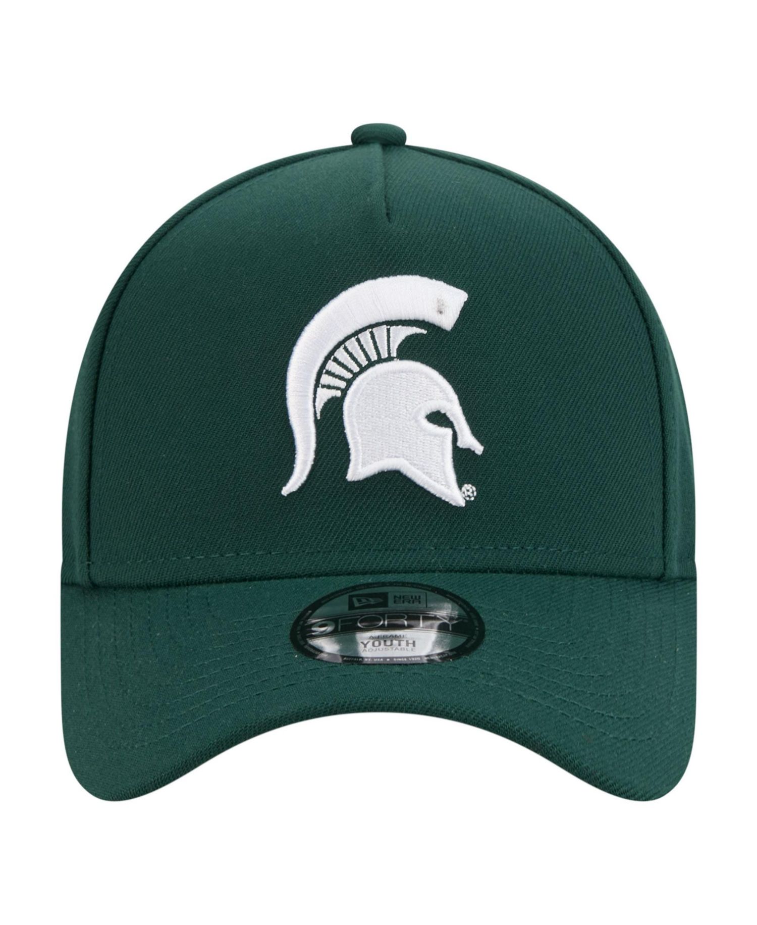 Big Boys and Girls Green Michigan State Spartans 9FORTY A-Frame Adjustable Hat
