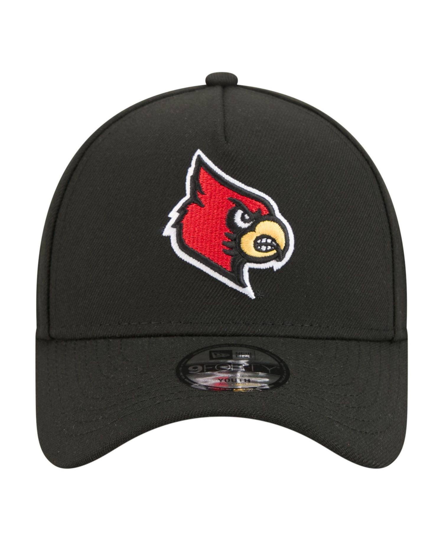 Big Boys and Girls Black Louisville Cardinals 9FORTY A-Frame Adjustable Hat