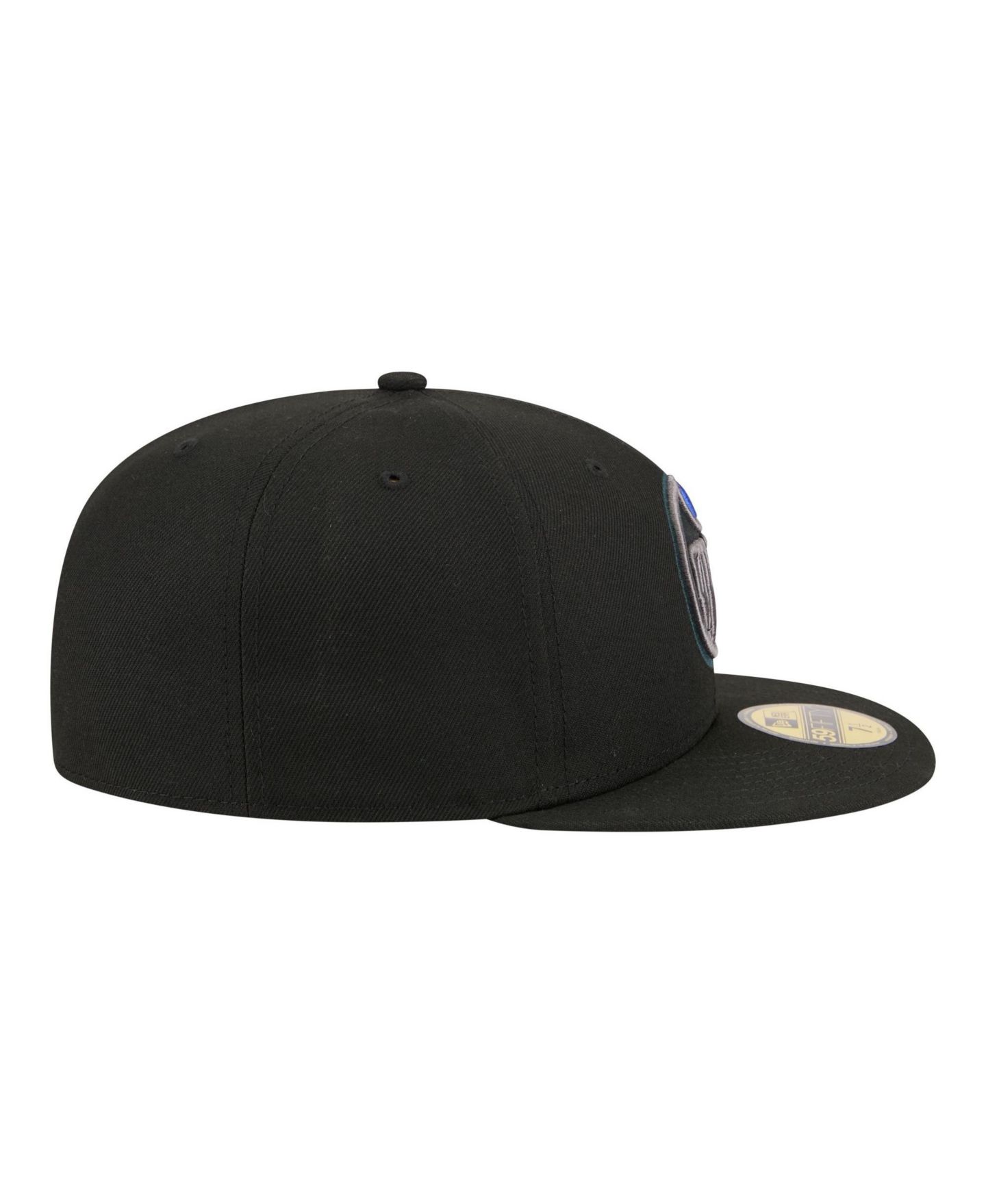 Мужская кепка New Era Black Edmonton Oilers Color Pop 59FIFTY Fitted Hat — фото 7