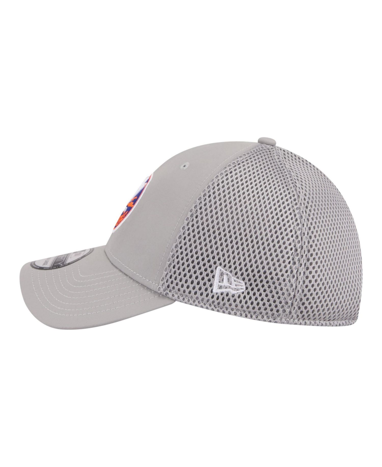 Men's Gray New York Islanders Logo 39THIRTY Flex Hat