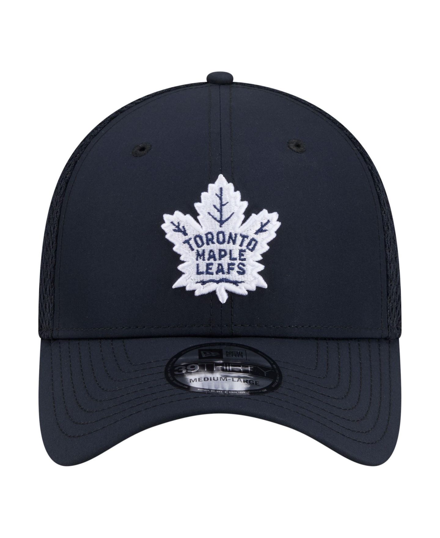 Мужская кепка New Era Navy Toronto Maple Leafs Logo 39THIRTY Flex Hat — фото 2