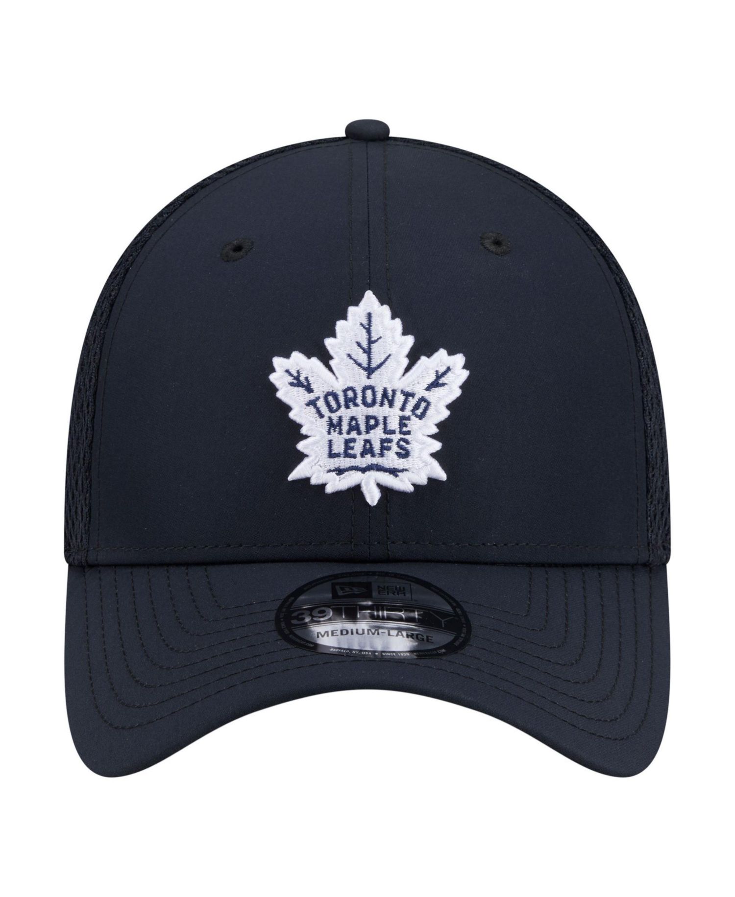 Men's Navy Toronto Maple Leafs Logo 39THIRTY Flex Hat