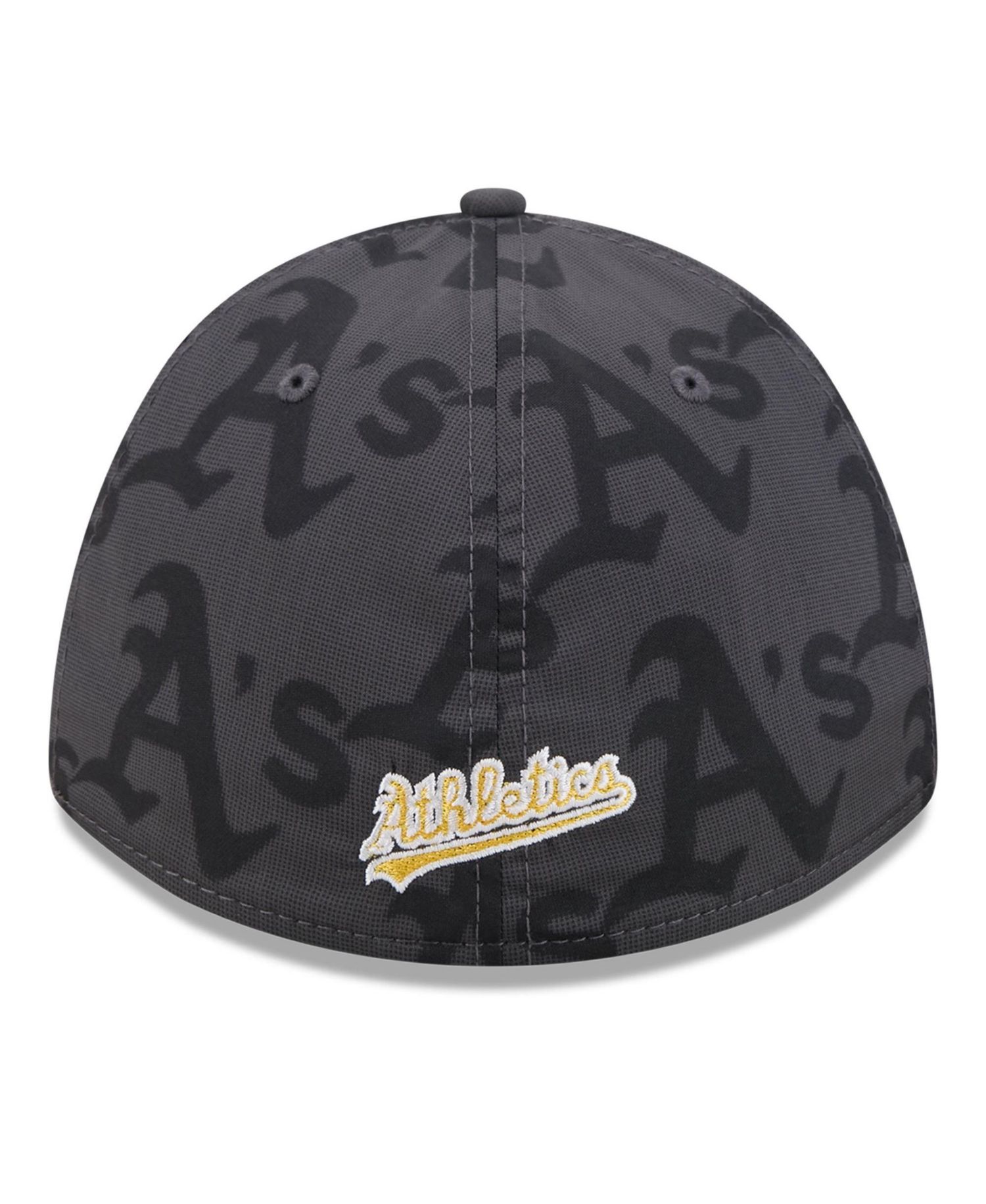 Men's Gray Athletics Halftone 39THIRTY Flex Hat