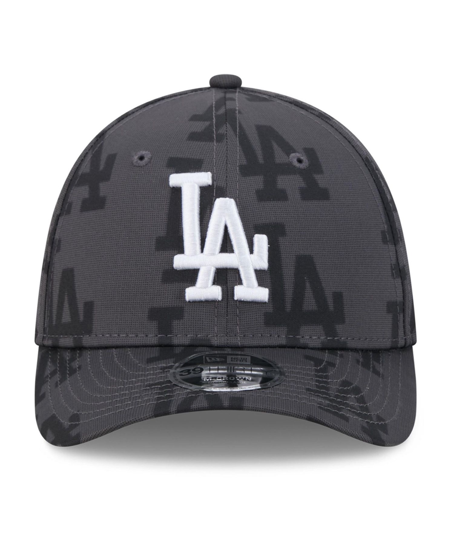Men's Gray Los Angeles Dodgers Halftone 39THIRTY Flex Hat