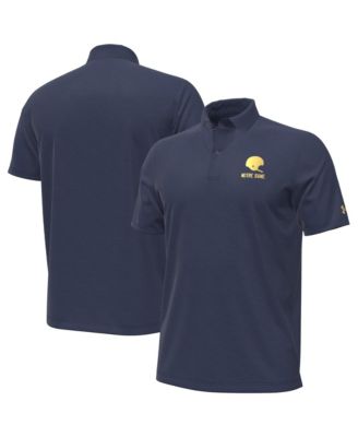 Men's Washed Navy Notre Dame Fighting Irish 2026 Shamrock Series Performance Playoff Polo Shirt