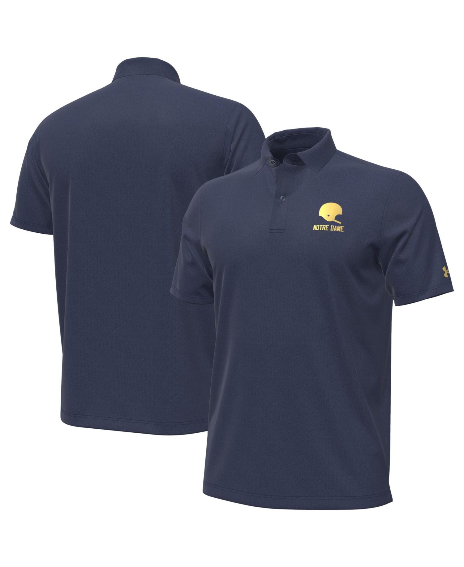 Men's Washed Navy Notre Dame Fighting Irish 2026 Shamrock Series Performance Playoff Polo