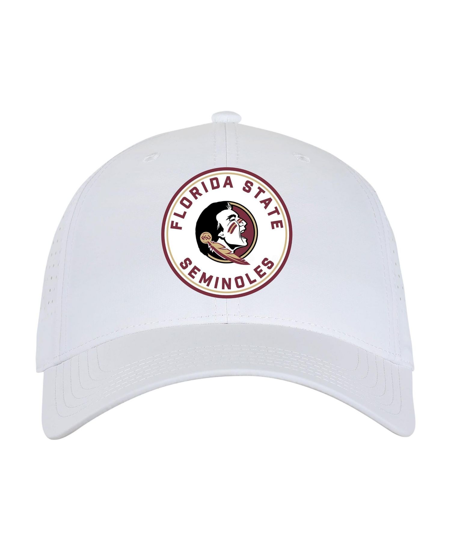 Men's and Women's White Florida State Seminoles Brezo Adjustable Hat