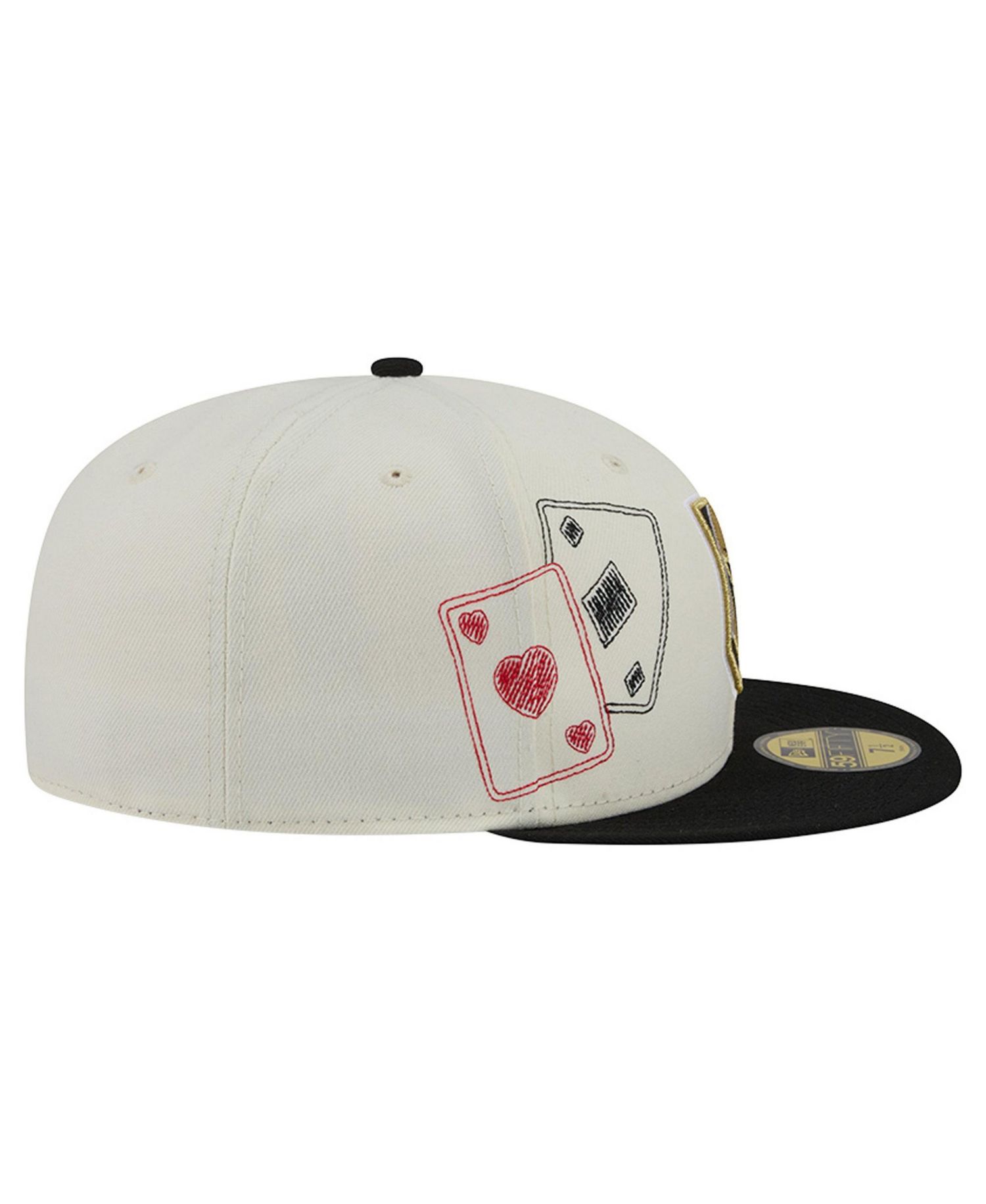 Men's Cream/Charcoal Vegas Golden Knights Localized Stitched 59FIFTY Fitted Hat