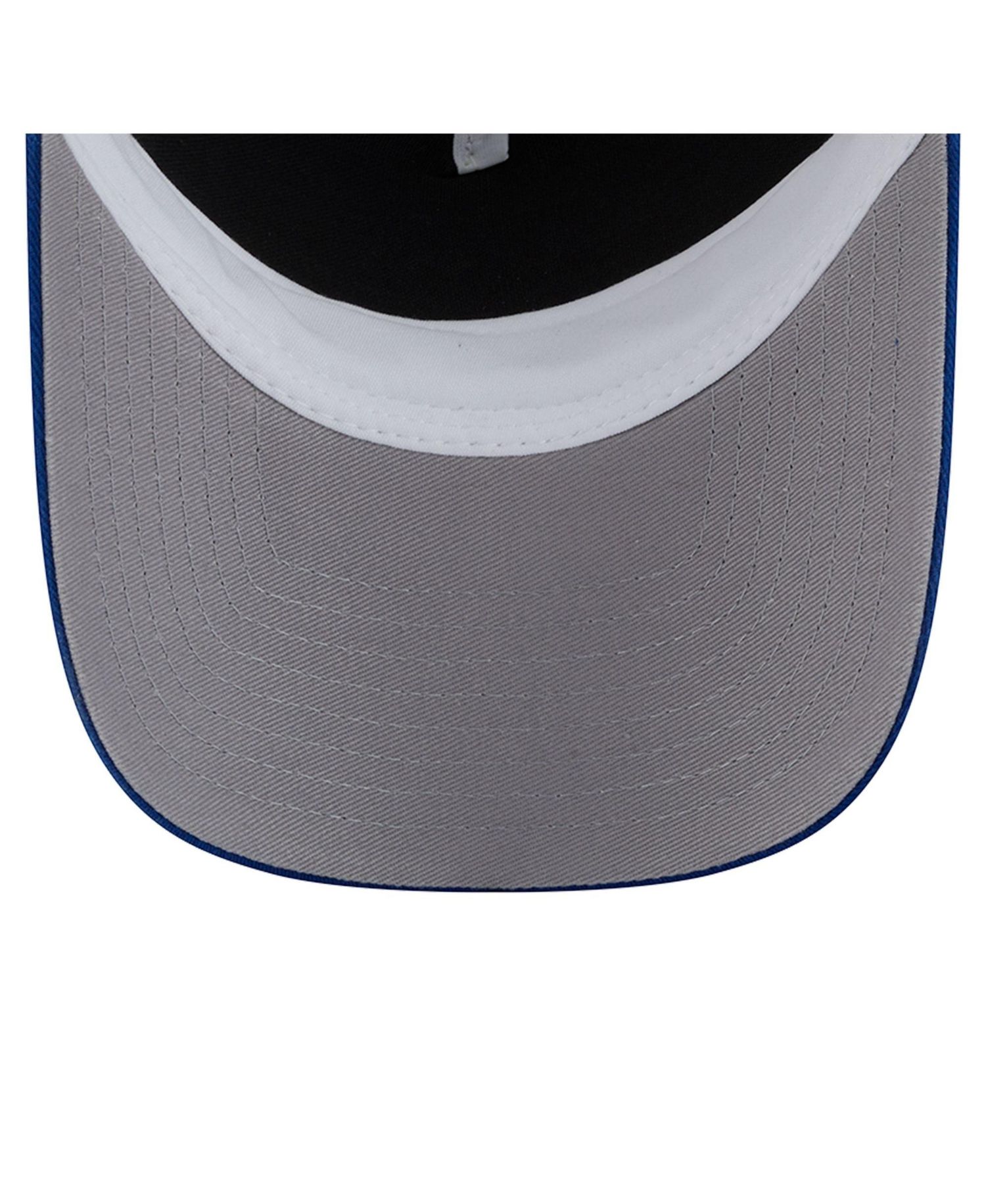 Men's Blue/White New York Rangers Skater Patch A-Frame 9FORTY Adjustable Trucker Hat
