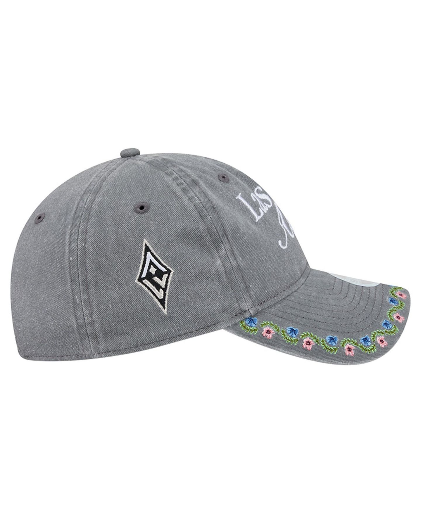 Женская кепка New Era Gray Las Vegas Aces Floral Casual Classic Adjustable Hat — фото 6