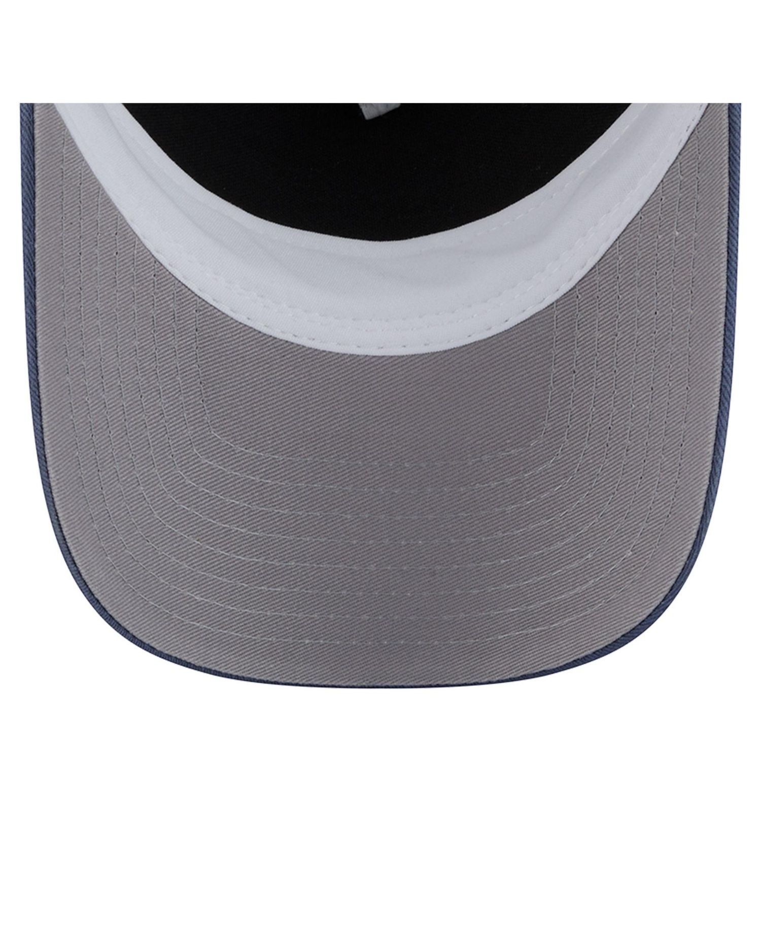 Men's Navy/White Colorado Avalanche Skater Patch A-Frame 9FORTY Adjustable Trucker Hat