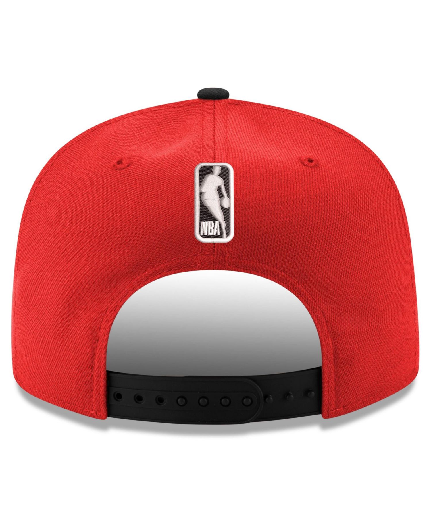 Men's Red/Black Houston Rockets 9FIFTY Snapback Hat