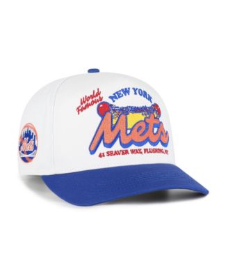 Men's White/Royal New York Mets Glizzy Collection Hitch Adjustable Hat