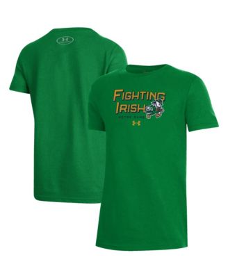 Big Boys and Girls Kelly Green Notre Dame Fighting Irish Irish Wear Green Performance T-Shirt
