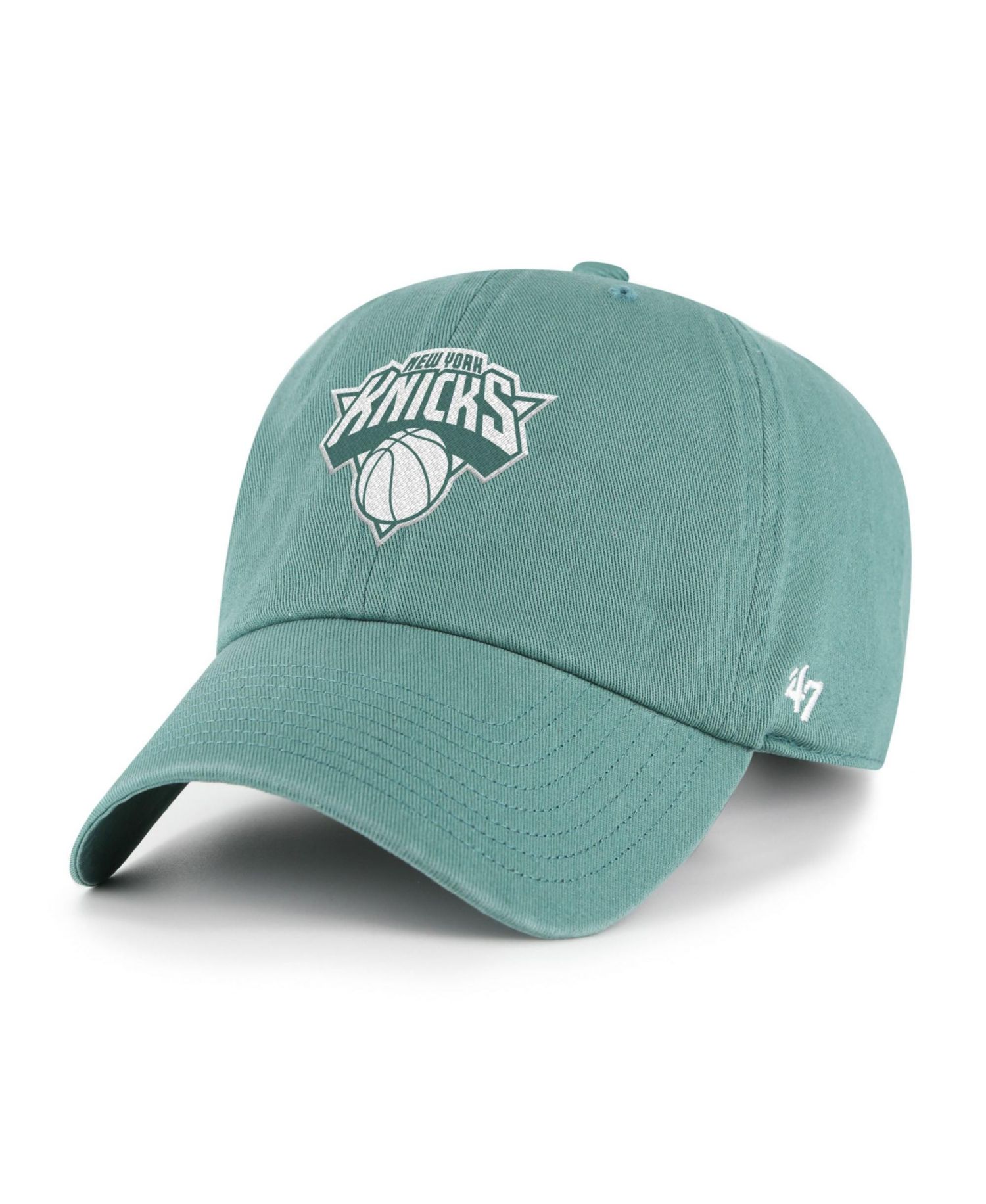 Men's and Women's '47 Green New York Knicks Color Pack Clean Up Adjustable Hat