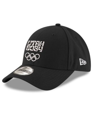 Men's Black Utah 2034 9FORTY Adjustable Hat