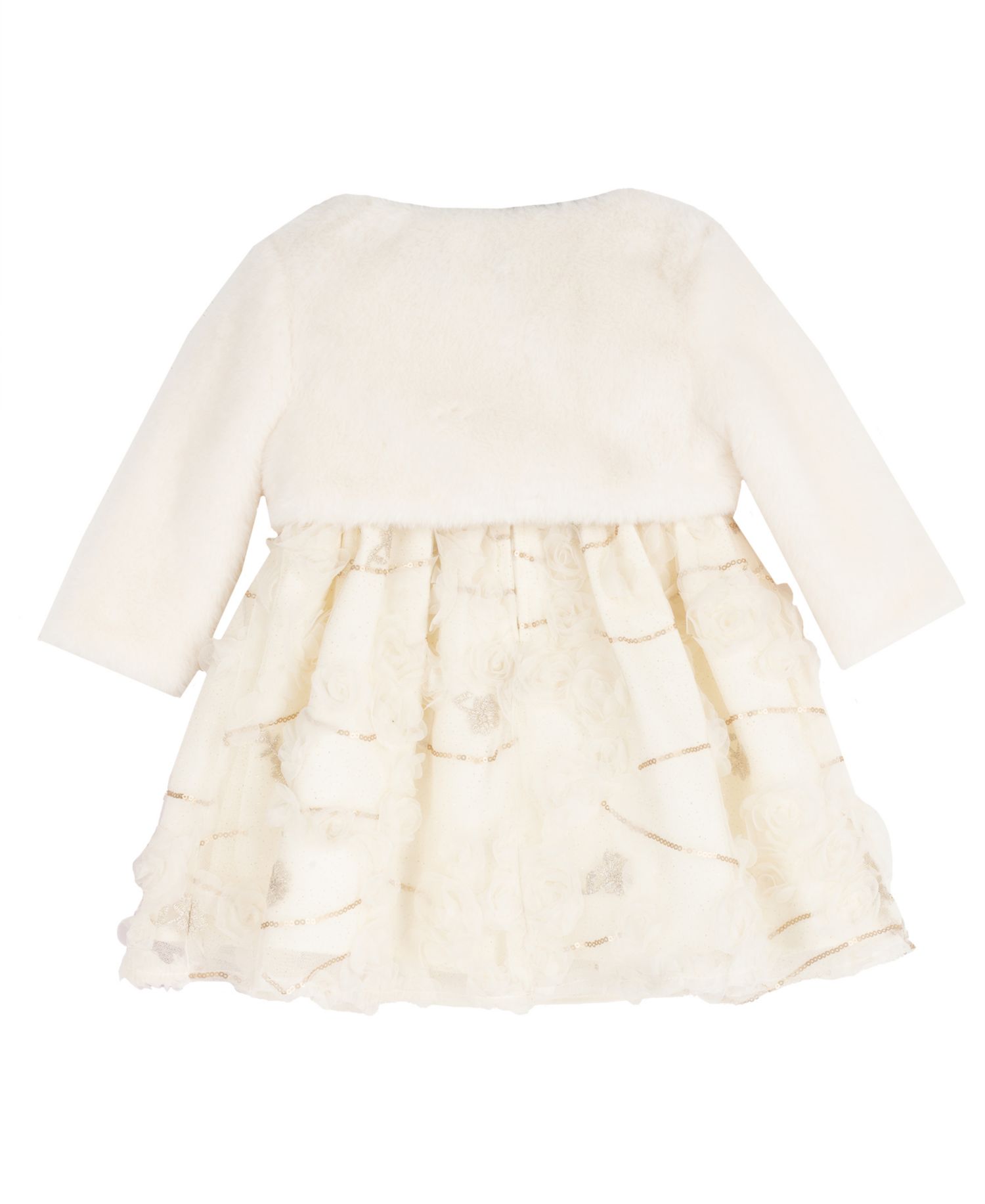 Baby Girls' Floral-Print Fit & Flare Dress and Jacket, 2-Piece Set