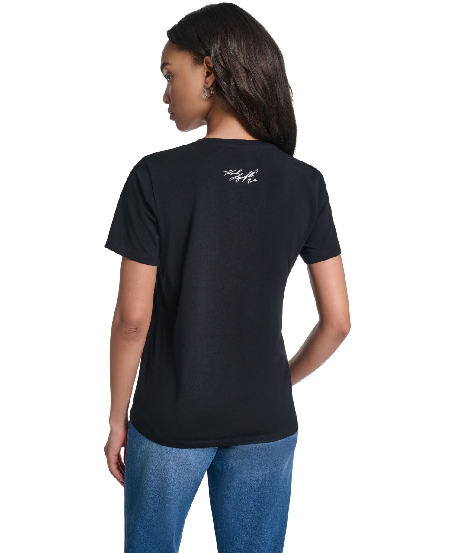 Women's In Paris Scene Logo Graphic Crewneck T-Shirt