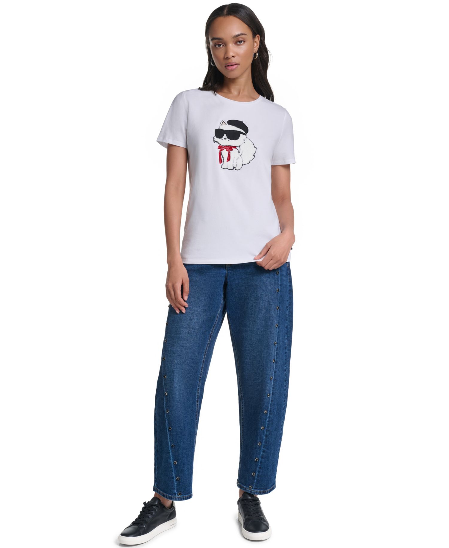 Women's Choupette In Beret Crewneck T-Shirt