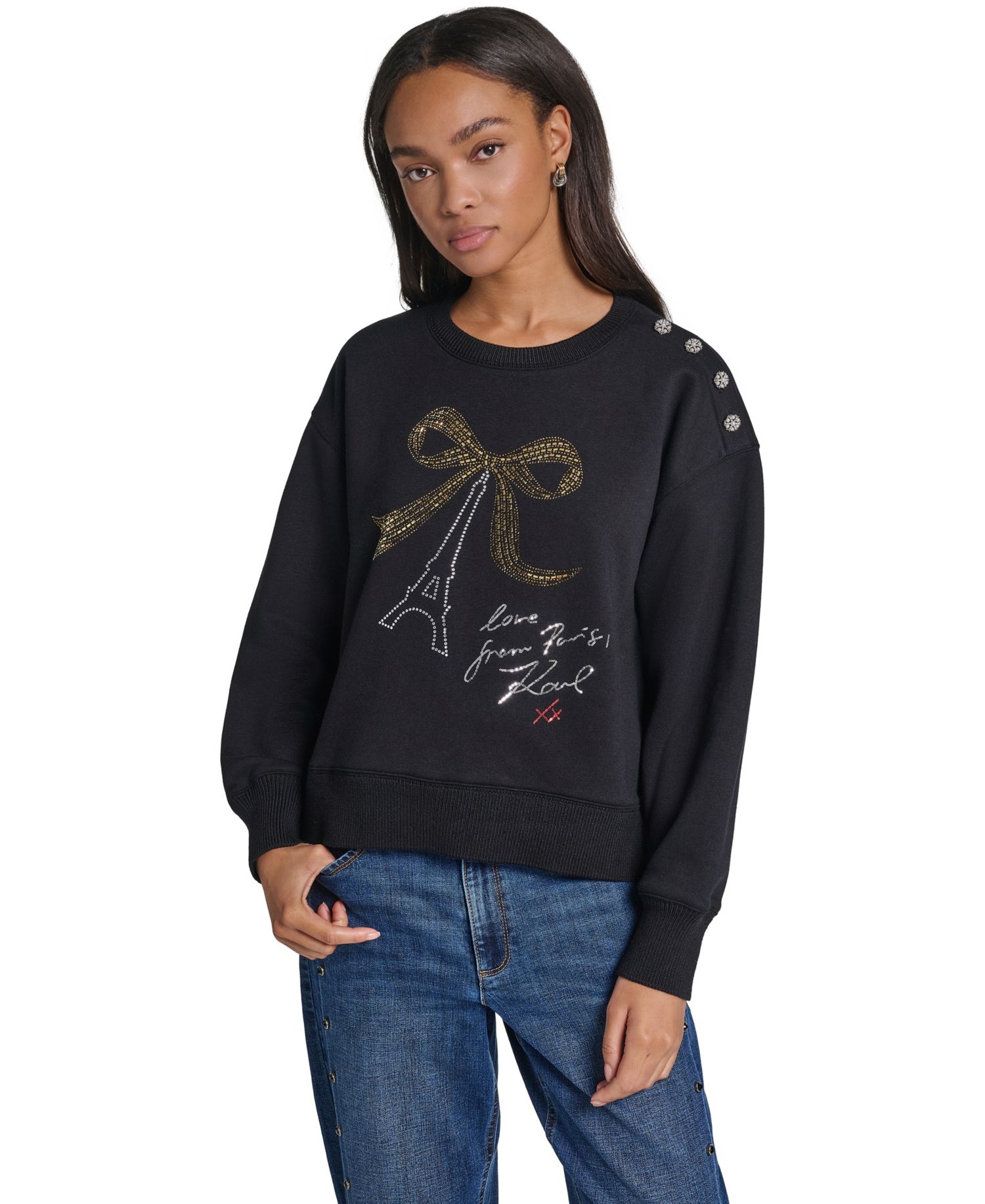 Women's Graphic Crewneck Pullover Sweatshirt