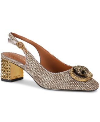 Women's Chelsea Block Slingback Pumps