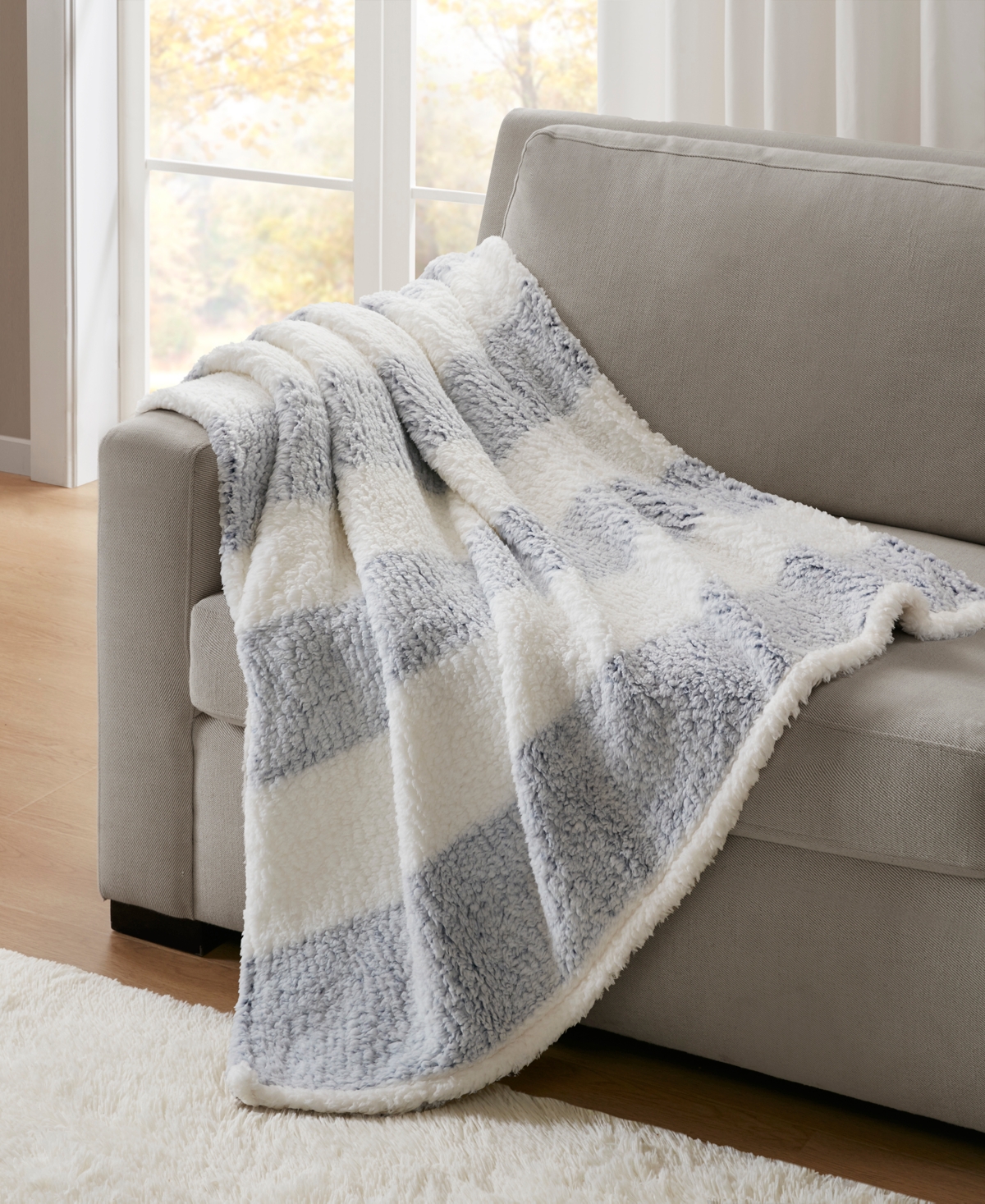 Premier Comfort Cozy Sherpa Throw Blanket, 50" x 60"