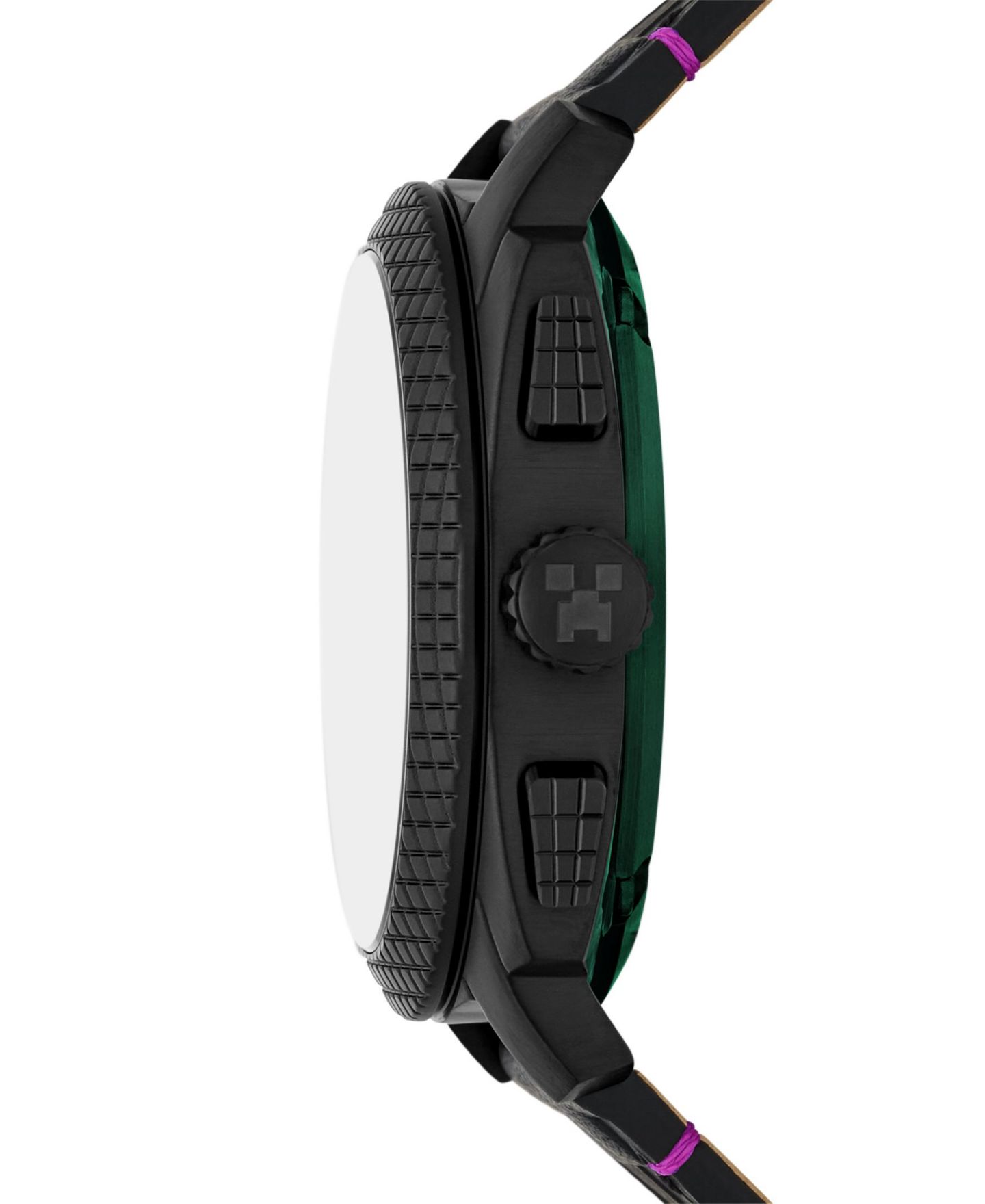 Часы Fossil Unisex Minecraft Quartz The End Leather Watch 44mm — фото 3
