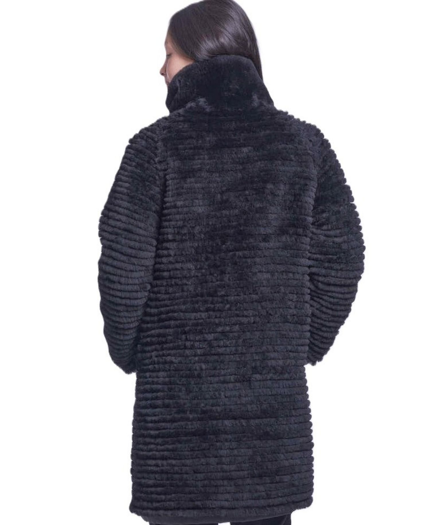 Women's Water-Resistant Reversible Shearling Coat