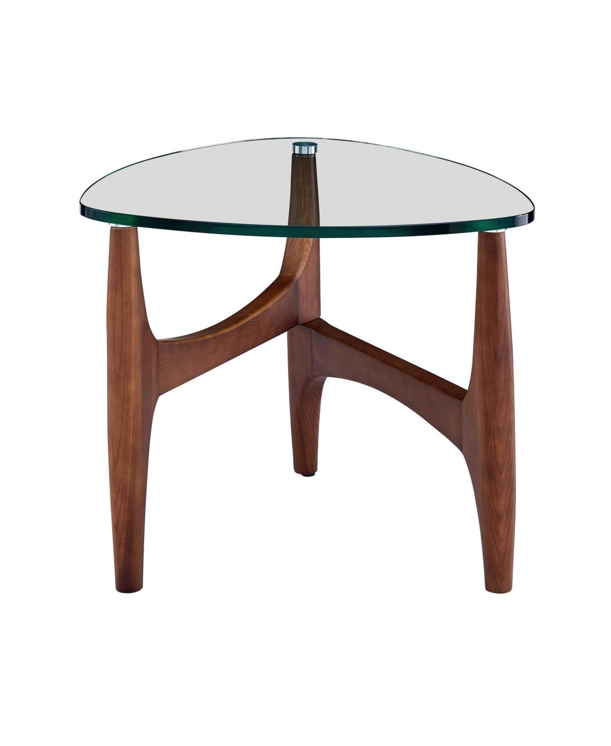 HomeRoots 20 Clear Tempered Glass End Table - No