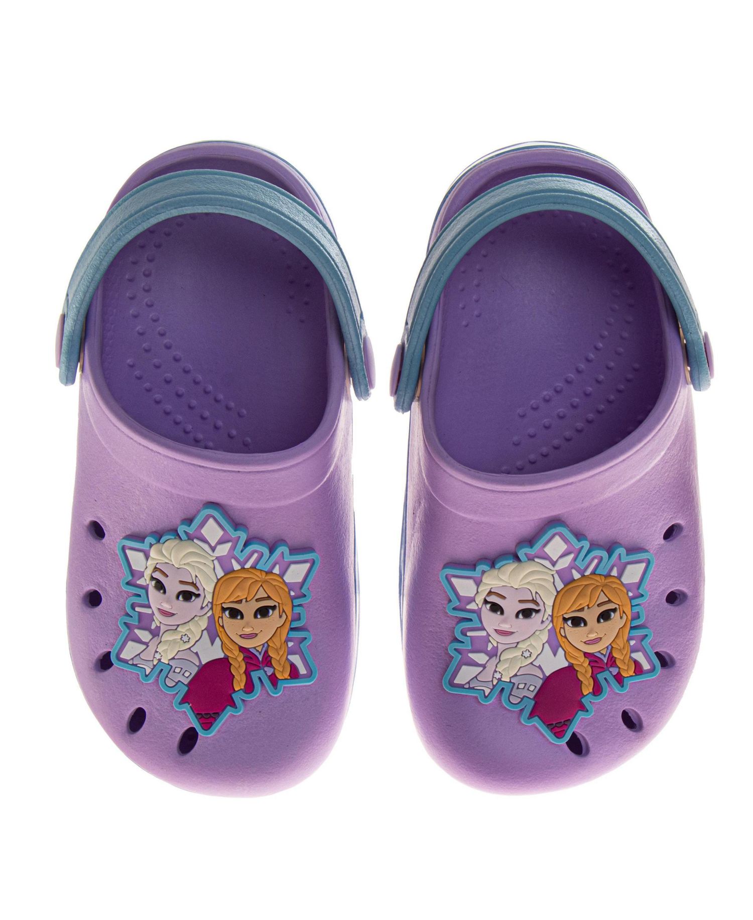 Toddler Girls' and Girls' Frozen Elsa and Anna Shimmering Snowflake Clogs