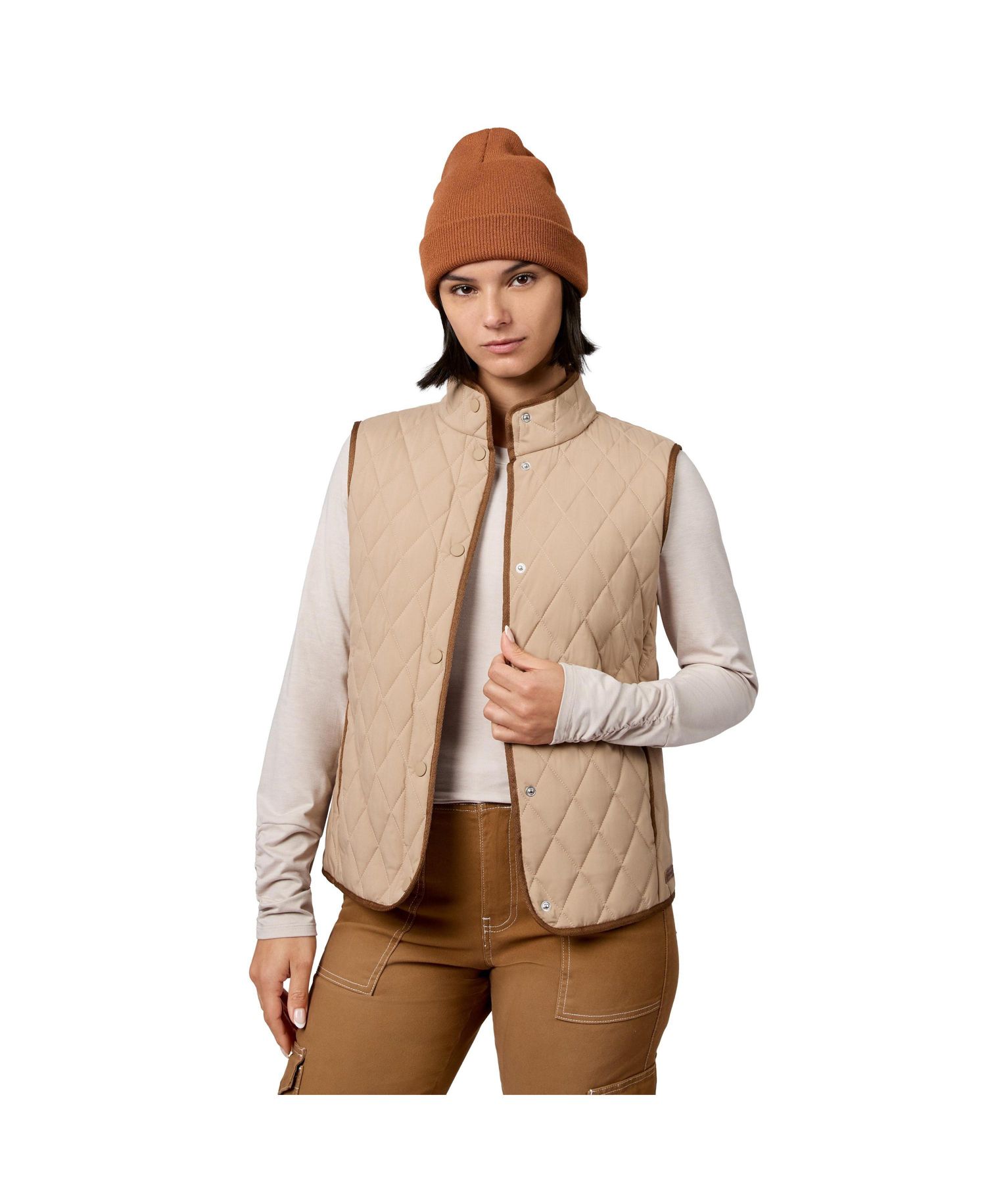 Women's Cirrus Diamond Quilted Button Down Vest