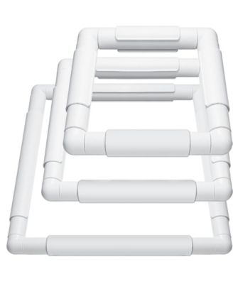 3 Pack Square Embroidery Hoops Frames ABS Craft Cross Stitch Tools