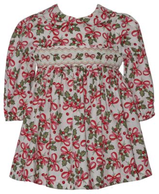 Baby Girls' Peter Pan Collar Smocked Dress