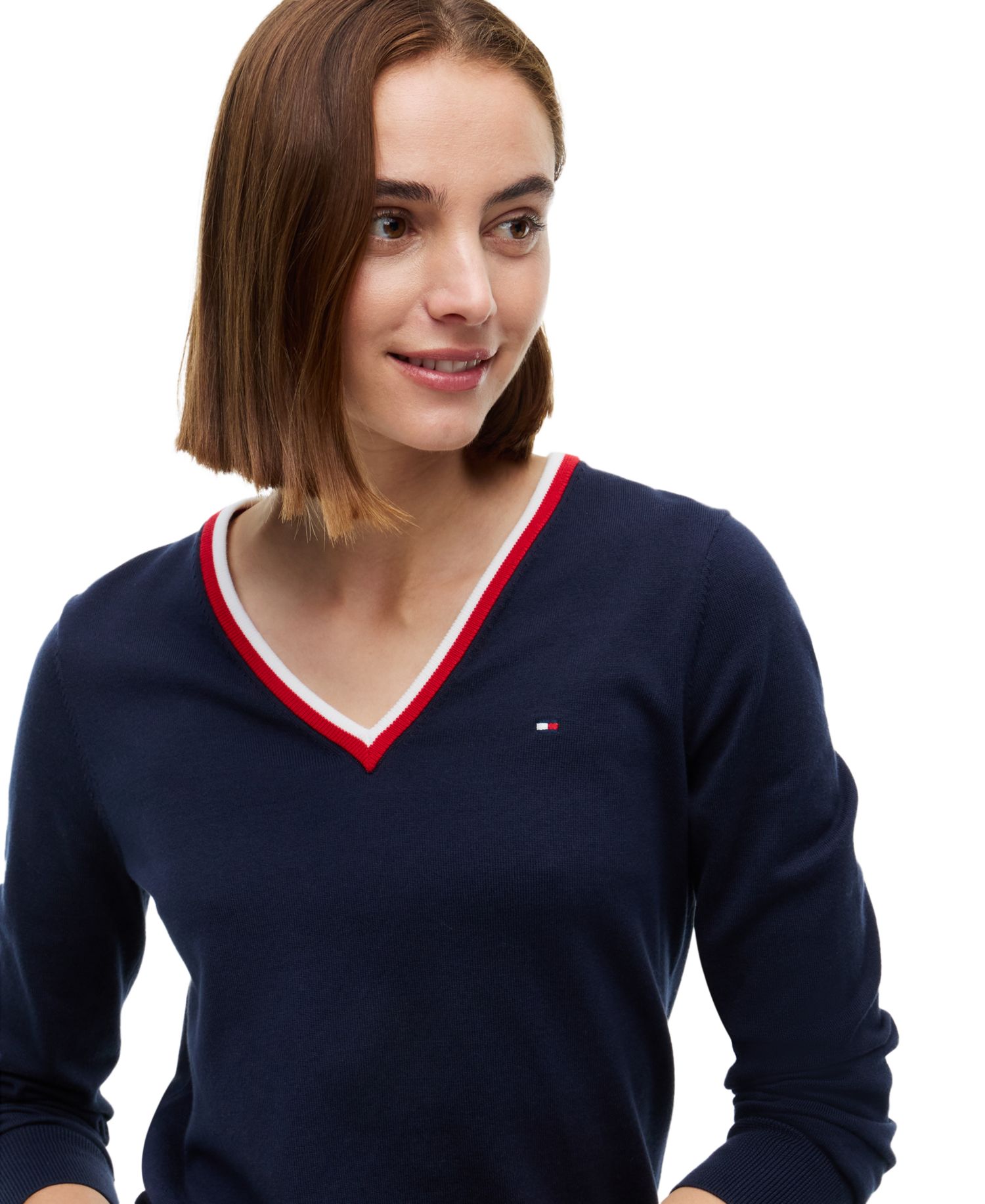 Women's V-Neck Long-Sleeve Sweater