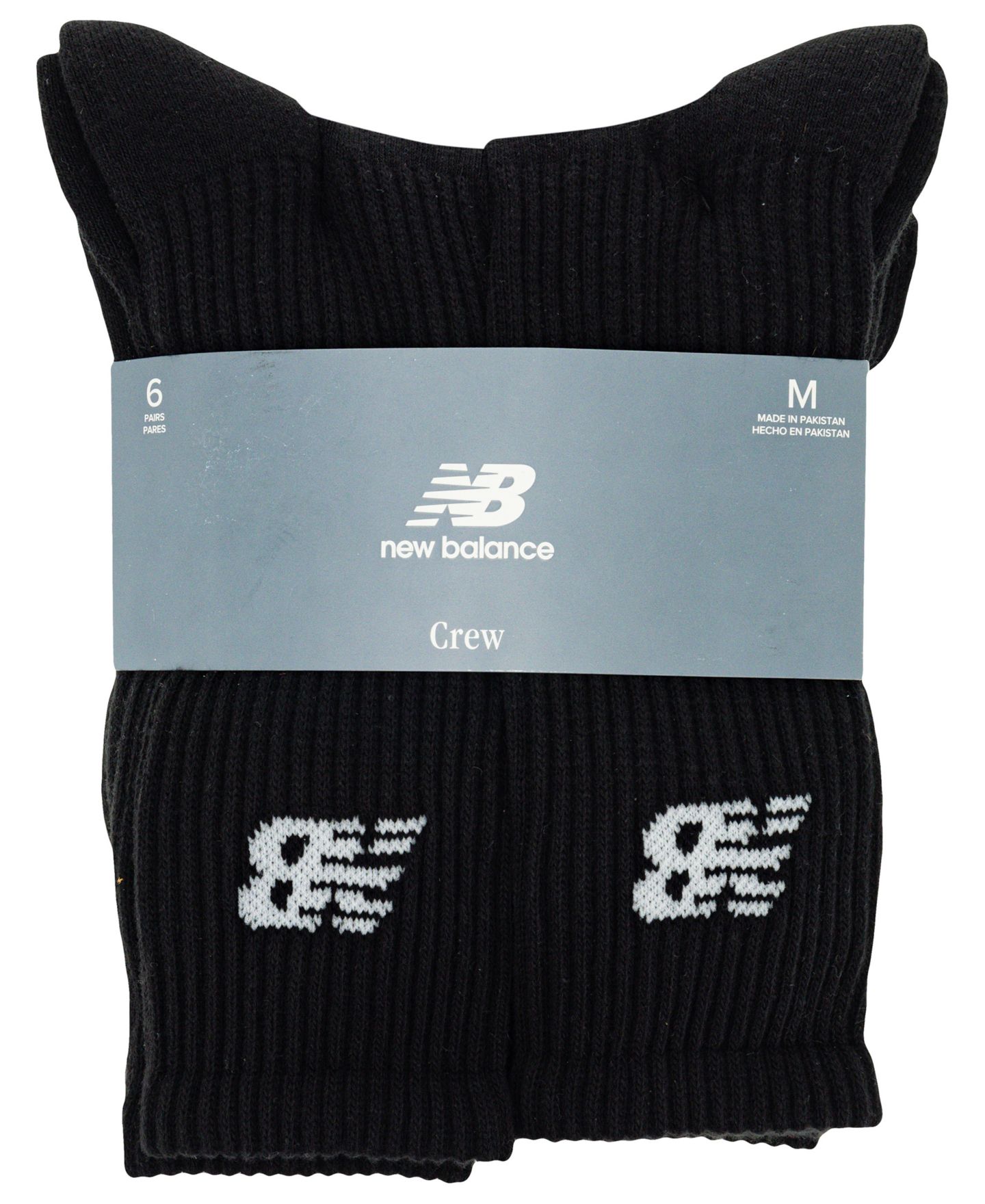 Носки для мужчин, средней высоты, 6 шт. — New Balance, цвет: Чёрный — фото 4