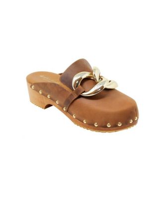 Women's Siena Clog Mule Oversize Chain Euro Sizing