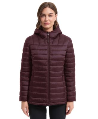 Women's Metallic Quilt Puffer Jacket